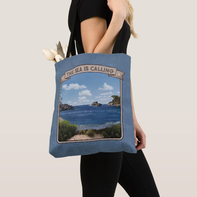 Bolso De Tela Capa marina (personalizable) (Detalle)