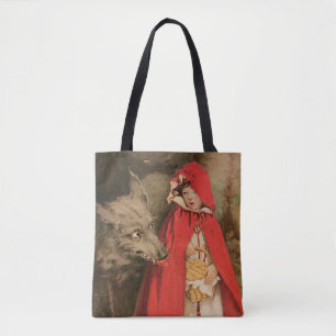 Bolso De Tela Caperucita Roja y el Lobo Feroz vintage
