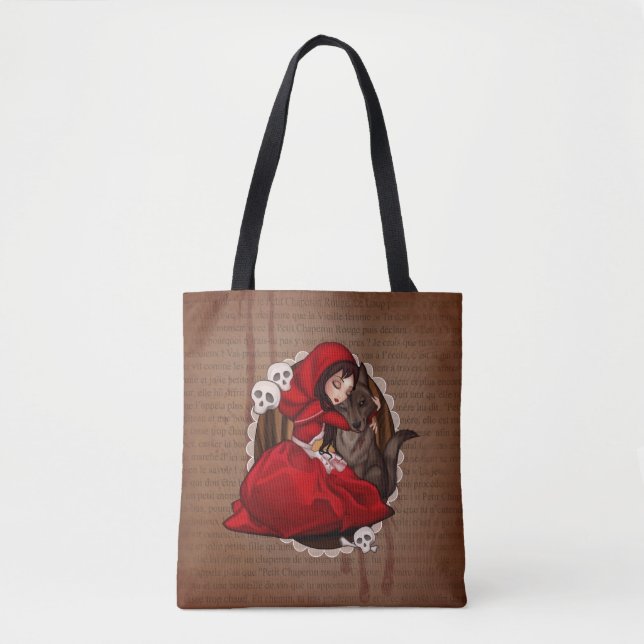 Bolso De Tela Caperucita Rojo (Anverso)