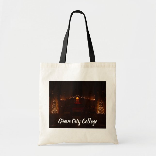 Bolso De Tela Capilla Harbison en el Colegio de Navidades Grove  (Frente)