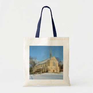 Bolso De Tela Capilla Harbison en invierno en el Grove City Coll