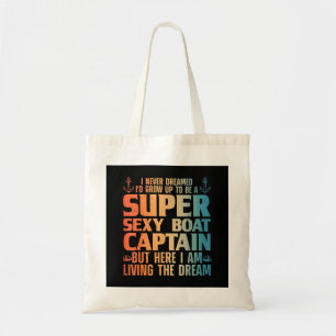 Bolso De Tela Capitán De Barco Guay Para Hombres Mujeres Navegan