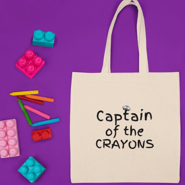 Bolso De Tela Capitán del regalo divertido del profesor Crayons ( Make their day brighter - click the link to shop now and give the gift of smiles! )