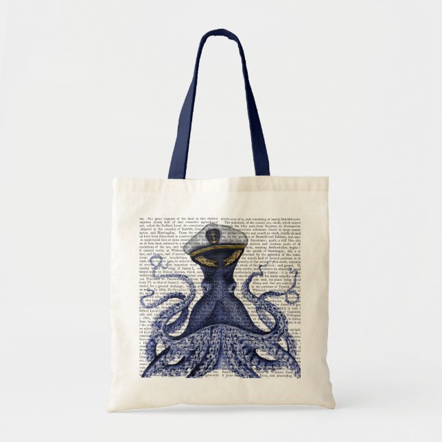 Bolso De Tela Capitán Octopus (Frente)