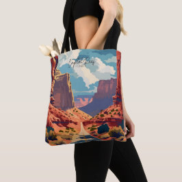 Bolso De Tela Capitol Reef Utah Vintage Art Travel Ilustracion