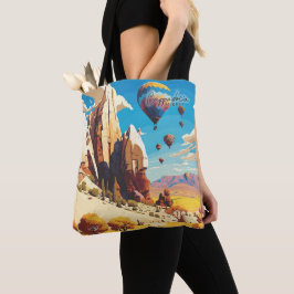 Bolso De Tela Cappadocia Turquía Ilustracion de viajes de arte a