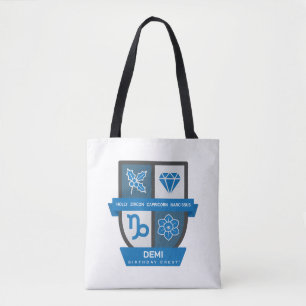Bolso De Tela Capricorn Birthday Crest™ 22-31 de diciembre