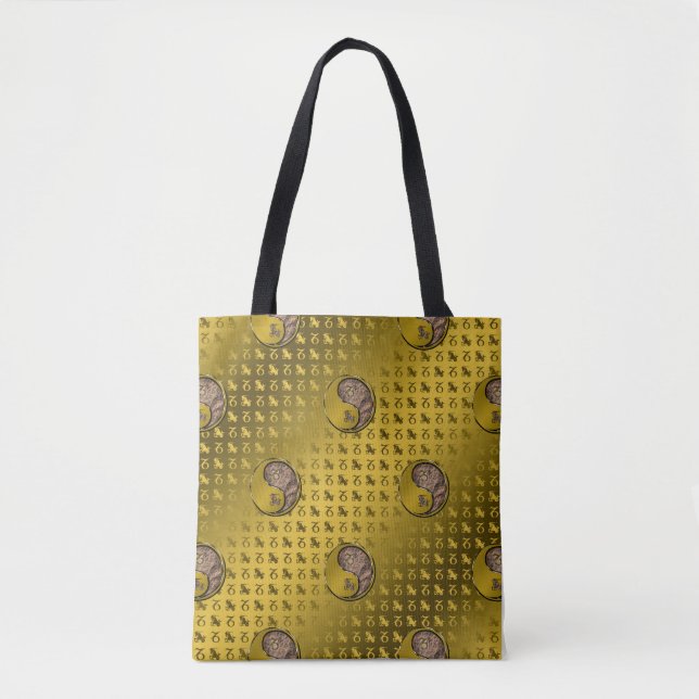 Bolso De Tela Capricornio la cabra marina (Anverso)