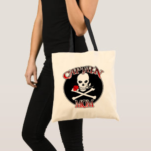Bolso De Tela Captain Mom (Rosa) Budget Tote Bag