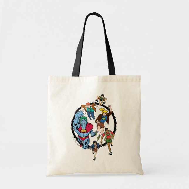 Bolso De Tela Captain Planet y el gráfico del círculo de los pla (Frente)