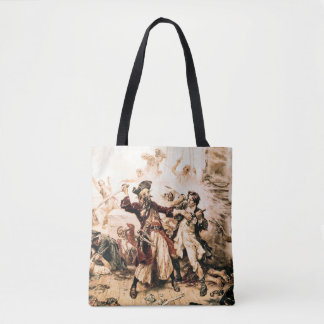 Bolso De Tela Captura, barba negra pirata, venganza de la reina