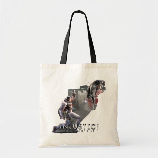 Bolso De Tela Captura de pantalla: Cyborg vs Nightwing (Frente)
