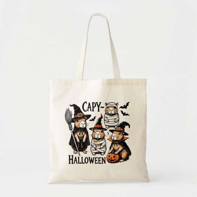 Bolso De Tela Capy Halloween Capybara (Frente)