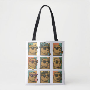 Bolso De Tela Capybara Calm Crew