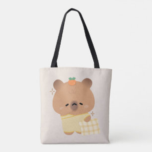 Bolso De Tela Capybara con una somnolencia suave
