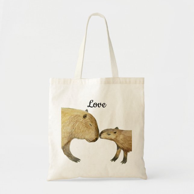 Bolso De Tela Capybara Love (Frente)