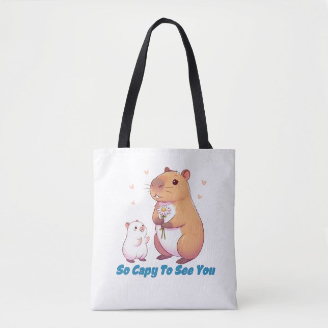 Bolso De Tela Capybara - Tan Capy Verte (Anverso)