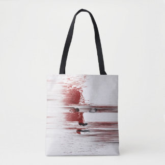 Bolso De Tela Cara abstracta en rojo