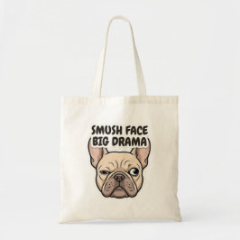 Bolso De Tela Cara Aplastada Gran Drama Divertido Diseño de Bull