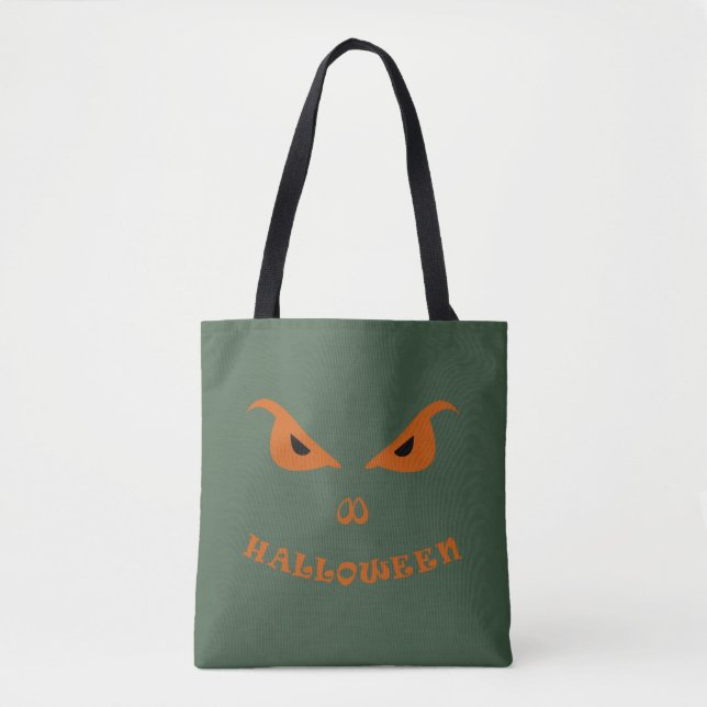 Bolso De Tela Cara aterradora de Halloween (Anverso)