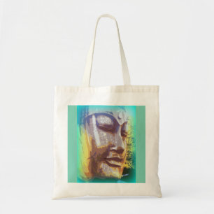 Bolso De Tela cara de buddha verde