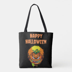 Bolso De Tela Cara de calabaza de fantasía Halloween