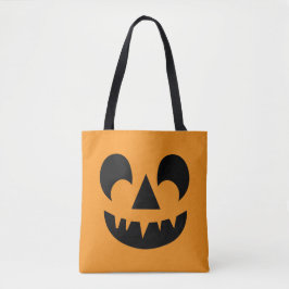 Bolso De Tela Cara de calabaza de Jack O Lantern