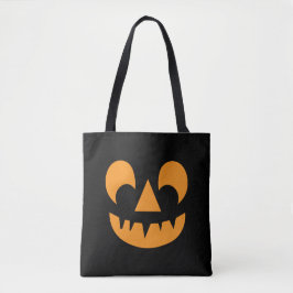 Bolso De Tela Cara de calabaza de Jack O Lantern