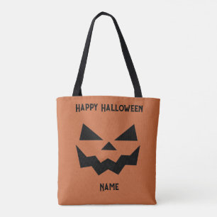 Bolso De Tela Cara de calabaza Jack-o-lantern