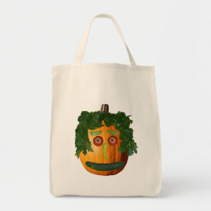 Bolso De Tela Cara de calabaza sin cortar