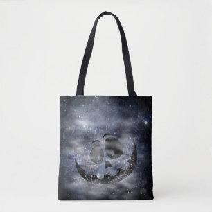 Bolso De Tela Cara de calabaza suave 1 cara siniestra de Hallowe
