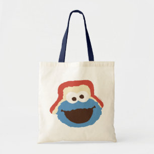 Bolso De Tela Cara de Cookie Monster en el bosque
