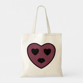 Bolso De Tela Cara de corazón