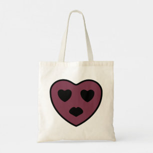 Bolso De Tela Cara de corazón
