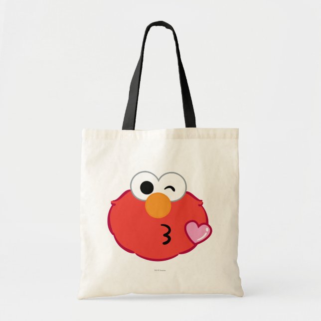Bolso De Tela Cara de Elmo Lanzando un Beso (Frente)