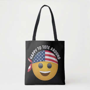 Bolso De Tela Cara de emoji