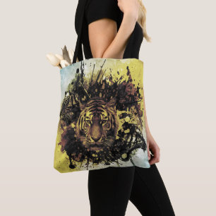 Bolso De Tela cara de león