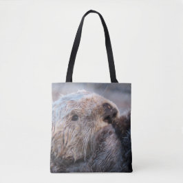 Bolso De Tela Cara de nutria marina linda