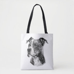 Bolso De Tela Cara de perro de Pitbull