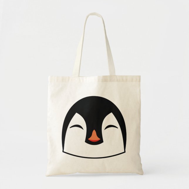 Bolso De Tela Cara de pingüino (Frente)