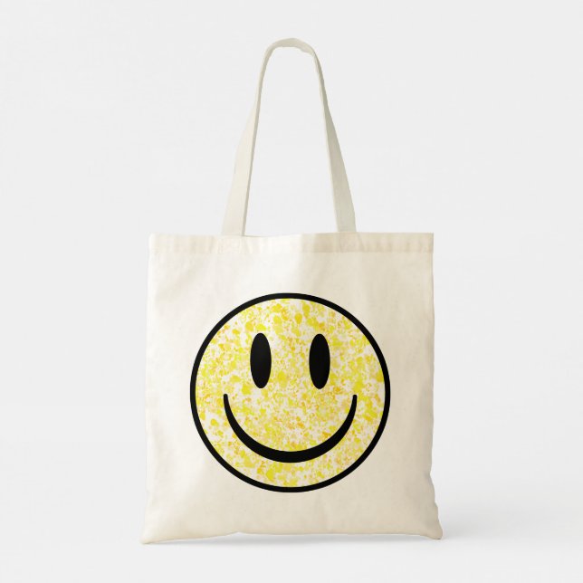 Bolso De Tela Cara de sonrisa salpicada (Reverso)