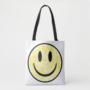 Bolso De Tela Cara de sonrisa salpicada