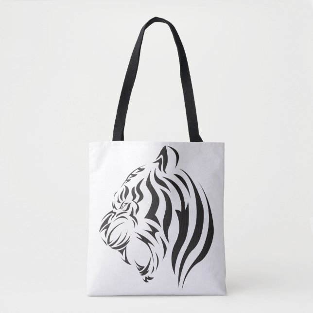 Bolso De Tela Cara de tigre (Anverso)
