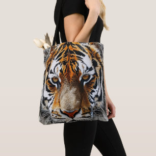 Bolso De Tela Cara de tigre