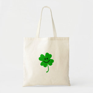 Bolso De Tela Cara de trébol de cuatro hojas
