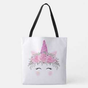 Bolso De Tela Cara de unicornio