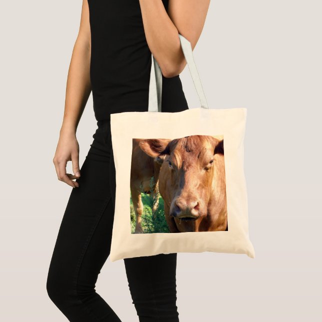 Bolso De Tela Cara de vaca marrón (Anverso (producto))