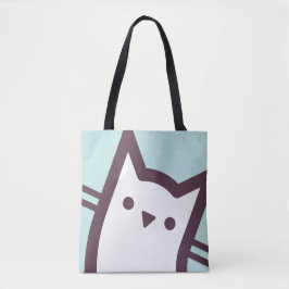 Bolso De Tela Cara del gato