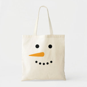 Bolso De Tela Cara del muñeco de nieve