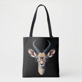 Bolso De Tela Cara divertida de gacela para amantes del safari y
